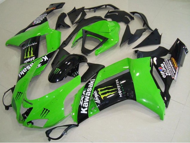 Carénages Moto Kawasaki ZX6R 2007-2008 - Monstre Vert