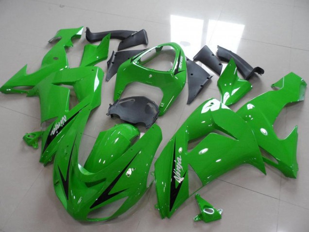 Carénages Moto Kawasaki ZX10R 2006-2007 - Vert Noir Bande