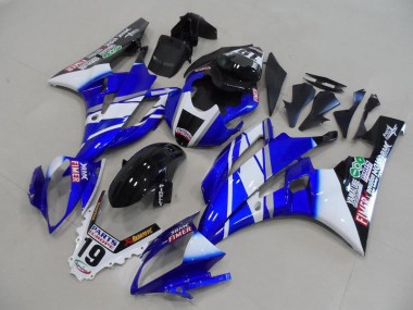 Carénages Moto Yamaha YZF R6 2006-2007 - Blanc Bleu Noir Brillant Fimer Yamalube
