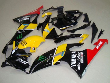 Carénages Moto Yamaha YZF R6 2008-2016 - Jaune Rouge Noir Brillant Vert Monstre Motul