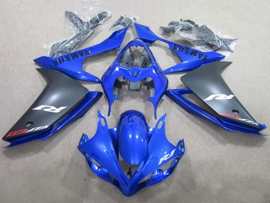 Carénages Moto Yamaha YZF R1 2007-2008 - Bleu Noir Mat