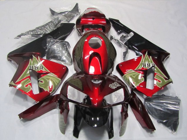 Carénage Moto Honda CBR600RR 2005-2006 - Noir Rouge