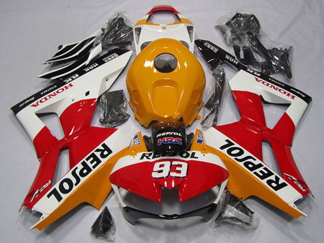 Carénage Moto Honda CBR600RR 2013-2026 - Orange Blanc Rouge Noir Brillant Repsol 93