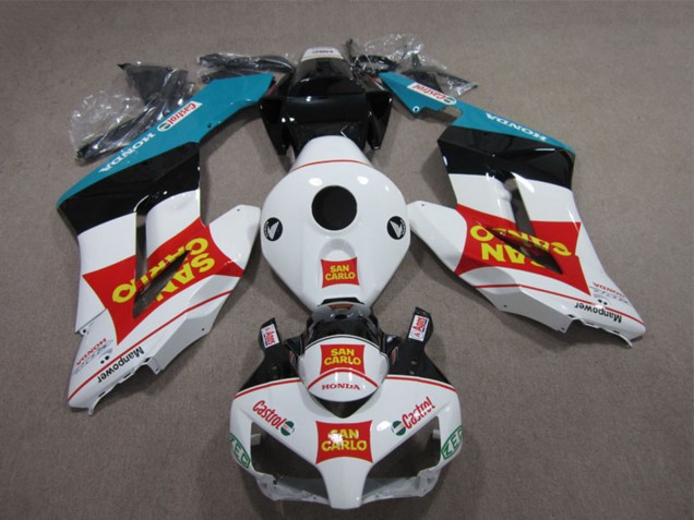 Carénages Moto Honda CBR1000RR 2004-2005 - Blanc Rouge Bleu Noir Brillant Jaune San Carlo Castrol