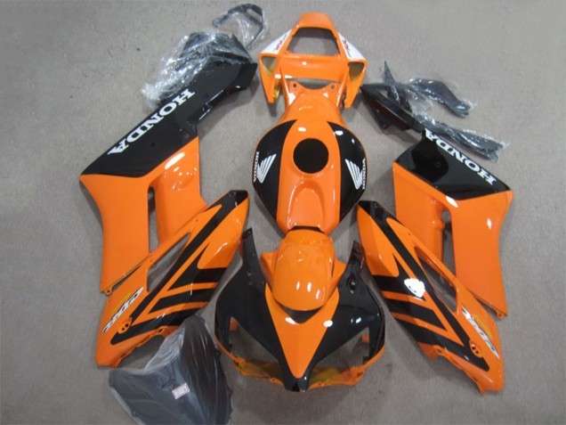 Carénage Moto Honda CBR1000RR 2004-2005 - Orange Noir Brillant