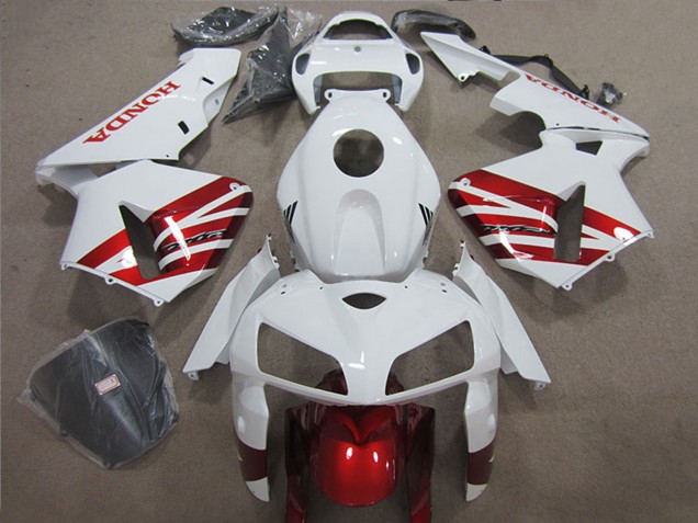 Carénage Moto Honda CBR1000RR 2004-2005 - Blanc Rouge Noir