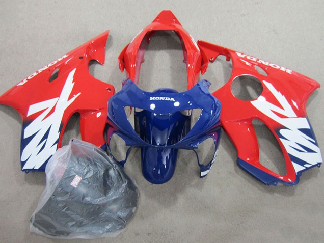 Carénages Moto Honda CBR600 F4 1999-2000 - Rouge Bleu Foncé