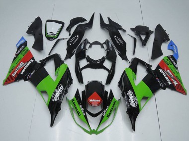 Carénages Moto Kawasaki ZX6R 2013-2018 - Noir Brillant Vert Rouge Bleu Motocard