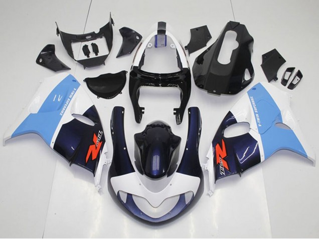 Carénages Moto Suzuki TL1000R 1998-2003 - Blanc Bleu Clair Noir