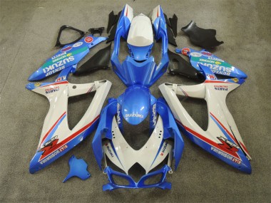 Carénages Moto Suzuki GSXR 600 2008-2010 - Blanc Bleu Rouge Vert