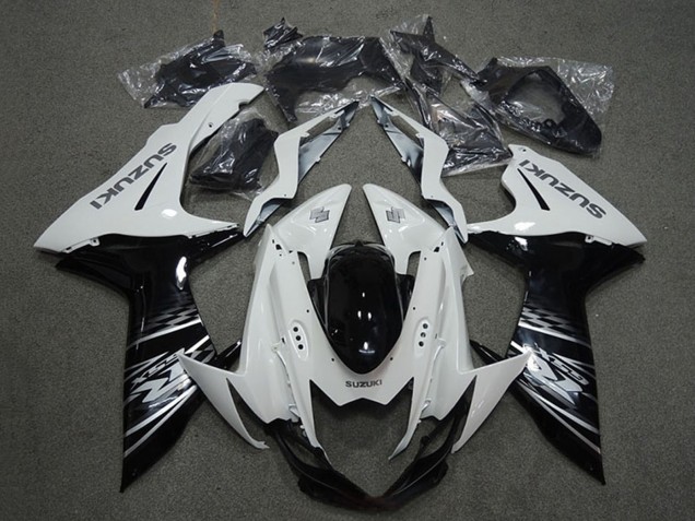 Carénages Moto Suzuki GSXR 750 2011-2024 - Blanc Noir