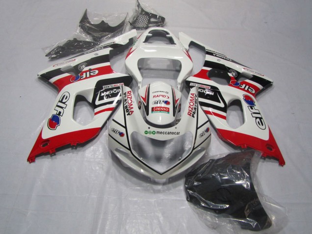 Carénages Moto Suzuki GSXR 1000 2000-2002 - Blanc Rouge Noir Rizoma Playboy