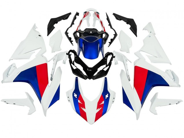 Carénages Moto Honda CBR500R 2022-2023 - Blanc Rouge Bleu