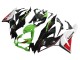 Carénages Moto Kawasaki ZX6R 2019-2022 - Vert Noir Brillant Blanc Rouge