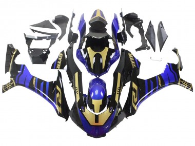 Carénages Moto Yamaha YZF R1 2015-2019 - Bleu Or Noir