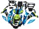 Carénages Moto Yamaha YZF R1 2015-2019 - Bleu Vert Noir Requin