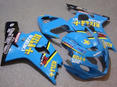 Carénages Moto Suzuki GSXR 750 2004-2005 - Bleu Or Noir Motul Rizla